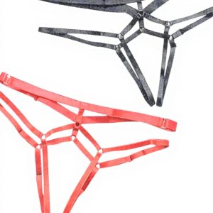 ADOSSAC Tangas Femme Lingerie Bandage G-String Lot de 2