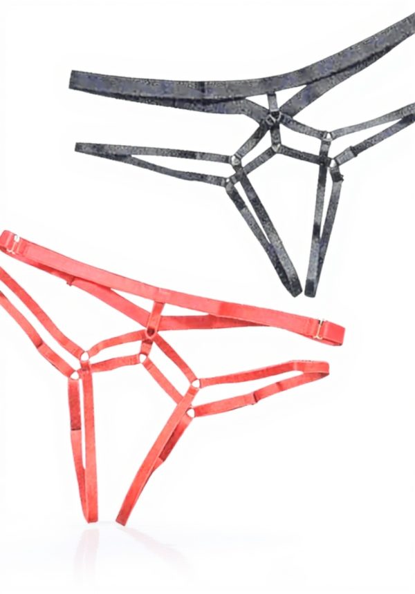 ADOSSAC Tangas Femme Lingerie Bandage G-String Lot de 2