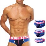 Slip Homme ADOSSAC Coton Élasticité Respirant Lot de 3