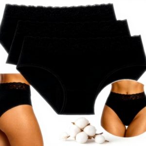 Culottes menstruelles coton bio INLYZEN lot 3 lavable