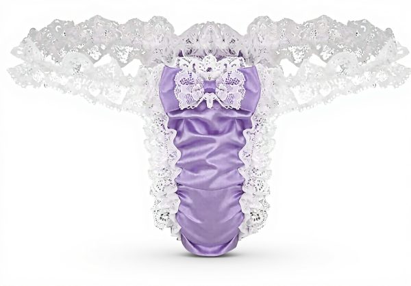 String Bikini Homme Satin Extensible Lingerie Sexy Travesti