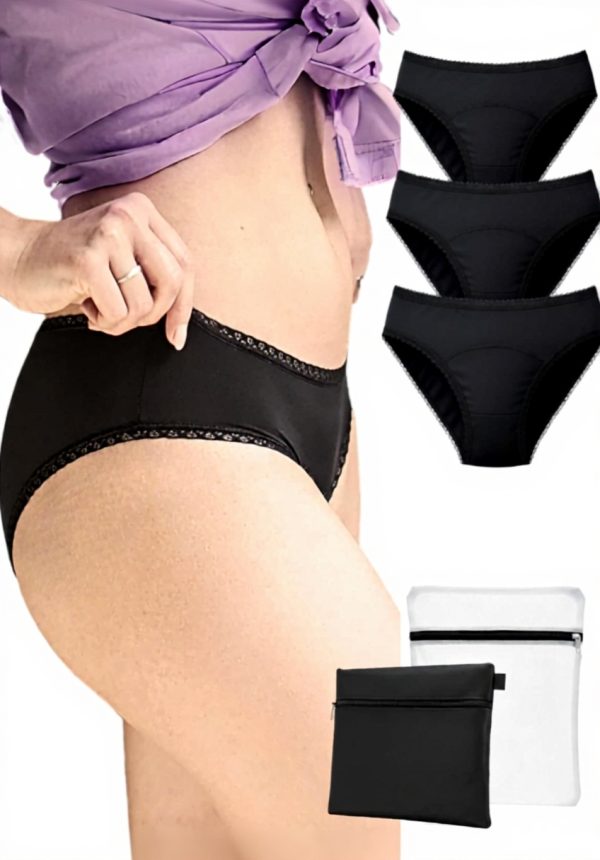 Culottes menstruelles MOOPRA flux abondant lavables femmes