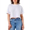 T-shirt Bestseller Femme Coton Manches Courtes Blanc Noir-0