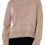 Pull col roulé Bestseller laine mélangée femme décontracté-0