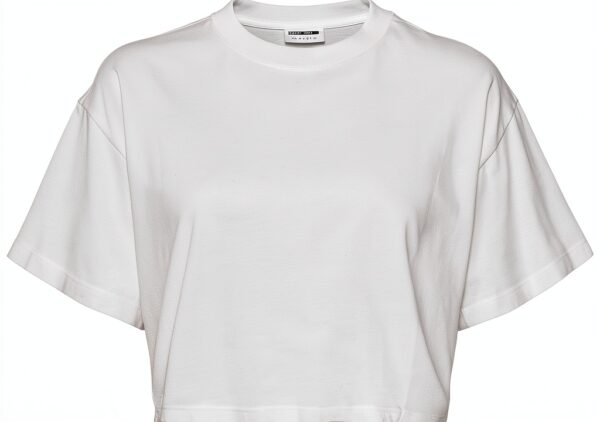 T-shirt Bestseller Femme Coton Manches Courtes Blanc Noir-3