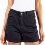 Shorts femme Bestseller noir design 5 poches confortable-0