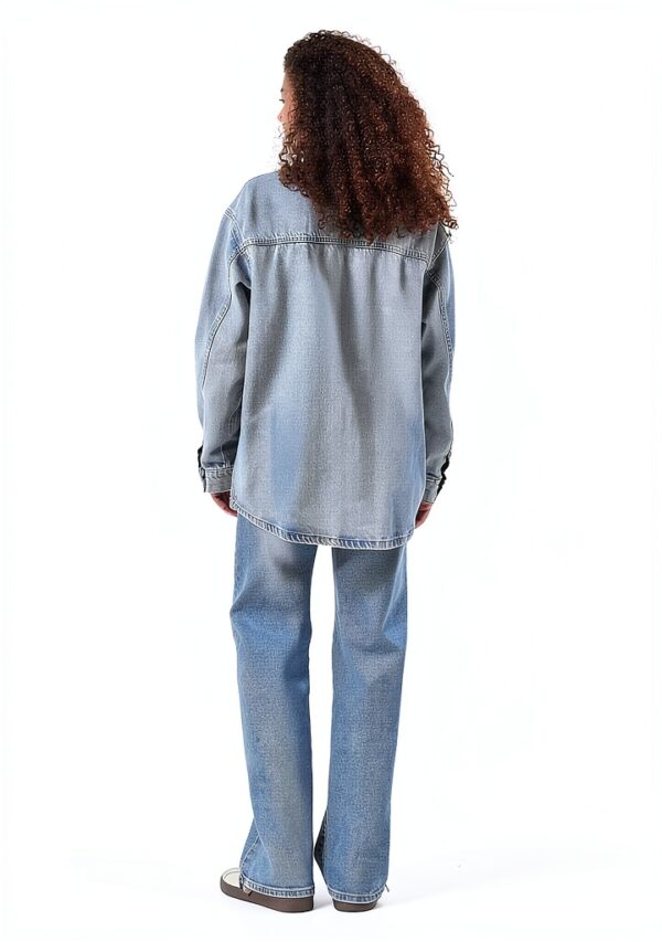 Veste denim femme Bestseller coupe surdimensionnée coton-2