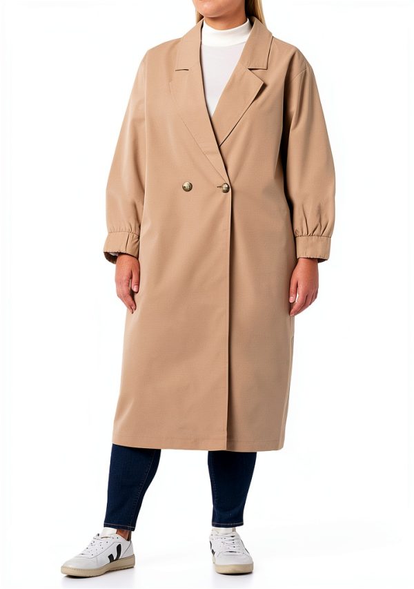 Manteau trench femme NOISY MAY col V manches longues