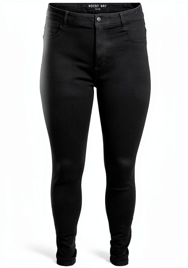 Jean Femme NOISY MAY Noir Taille Haute Confortable