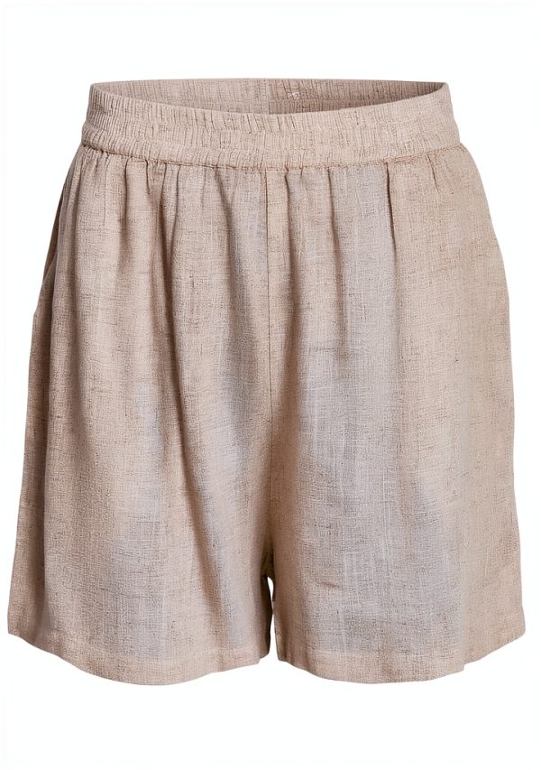 Short femme taille haute NOISY MAY coupe droite naturel