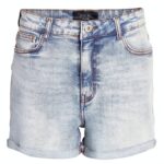 Bermuda femme Bestseller coton denim bleu jean clair-0