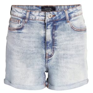 Bermuda femme Bestseller coton denim bleu jean clair-0
