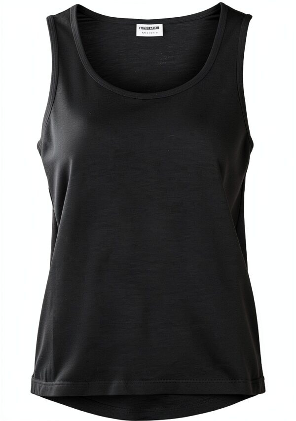 Débardeur Bestseller Femme Col Rond Coupe Décontractée Blanc-0