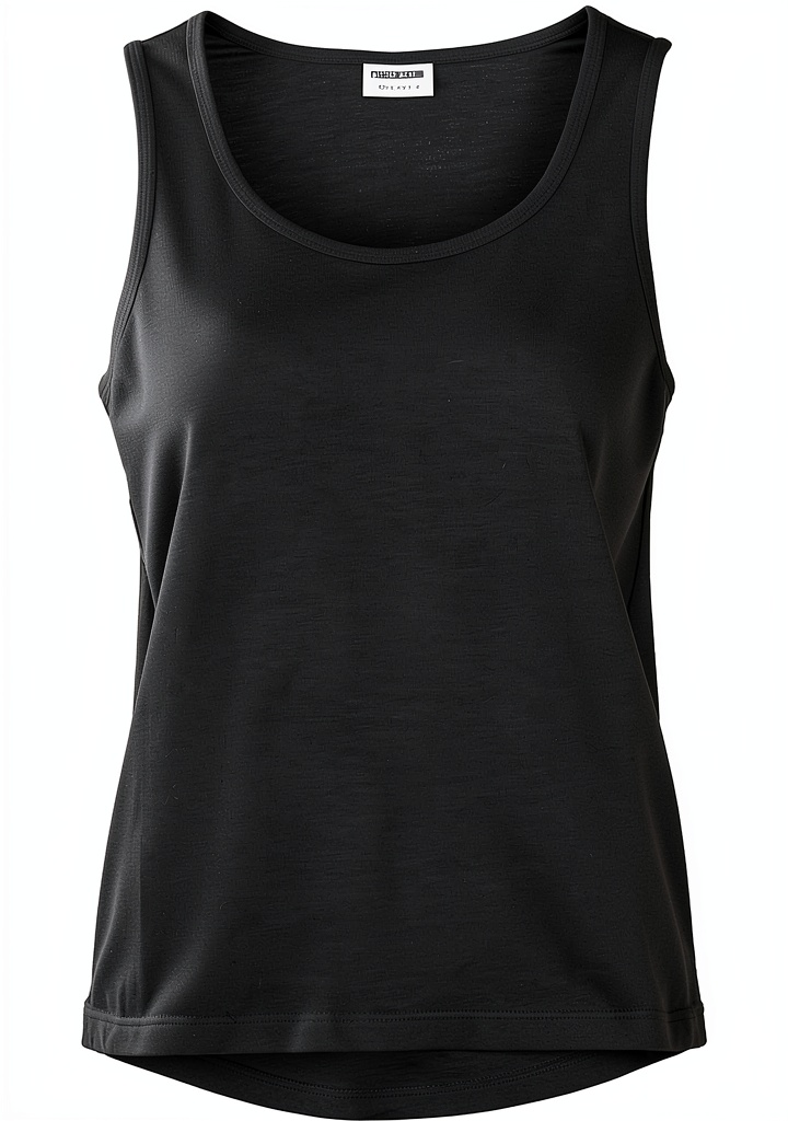 Femme portant le débardeur Bestseller en Blanc Éclatant avec un jean