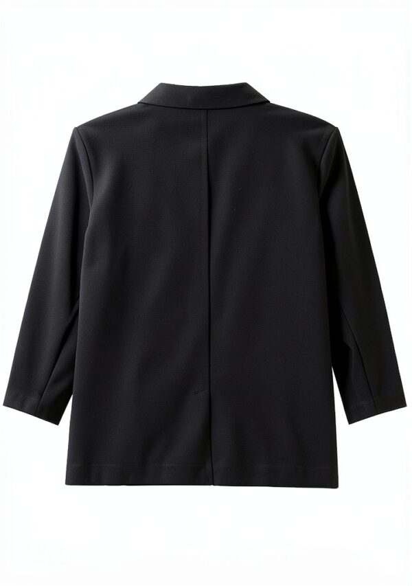 Blazer femme Bestseller polyester recyclé boutonnage noir-2