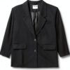 Blazer femme Bestseller polyester recyclé boutonnage noir-0