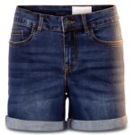 Short Jean Bestseller Poches Femme Bleu Denim Taille S M L-0