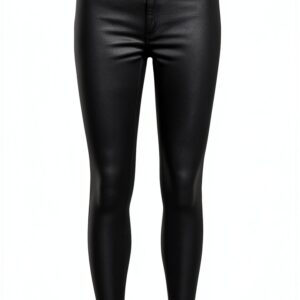 Jean Femme Skinny Taille Haute Noir Basics StreetWear-0