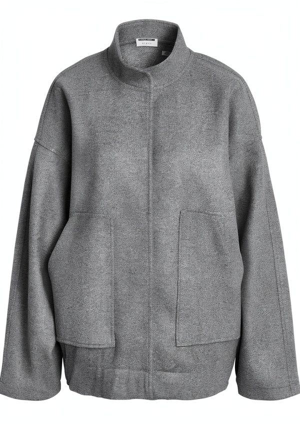 Veste bomber femme NOISY MAY col haut oversize manches