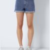 Bermuda Shorts Femme Bestseller Coton Slim Fit Bleu-3