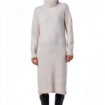 Robe tricot femme Bestseller col roulé polyester recyclé-0