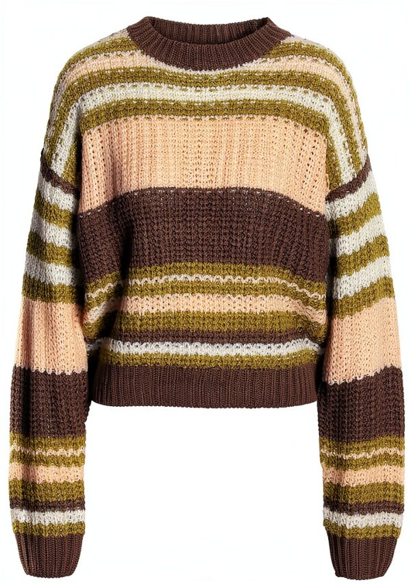 Pull tricot femme col rond manches longues Bestseller-0