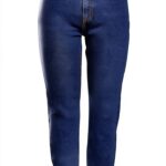 Bestseller Jeans Femme Bleu Coupe Droite Longueur Cheville-0