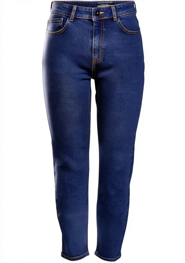 Bestseller Jeans Femme Bleu Coupe Droite Longueur Cheville-0