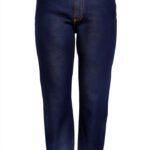 Jean femme Bestseller taille haute délavé bleu foncé-0