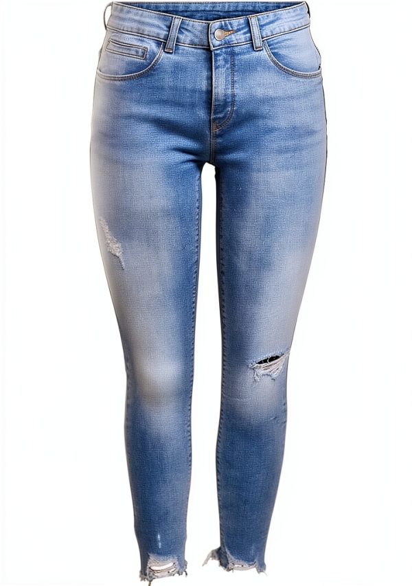 Noisy May Jean Skinny Femme Bleu Clair Coupe Streetwear