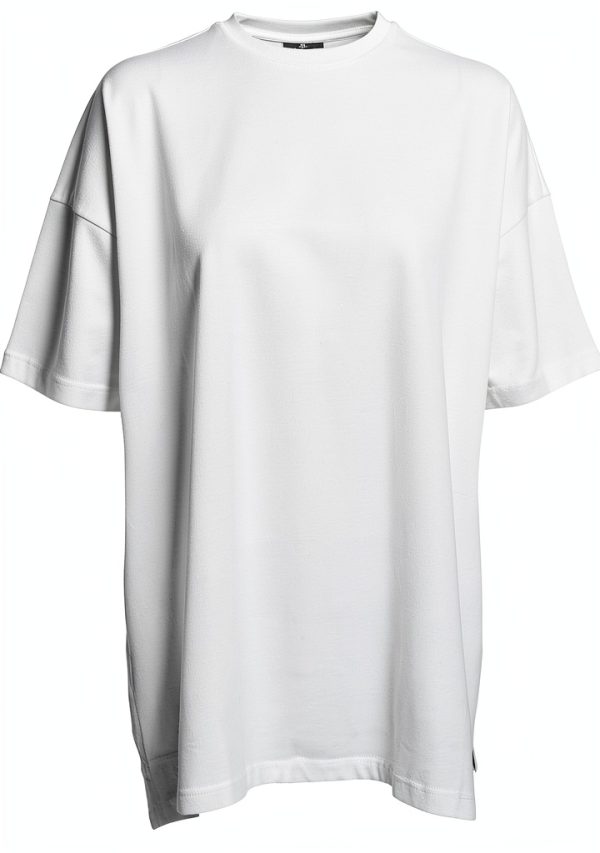 T-shirt Femme NOISY MAY Coton Élasthanne Col Rond Blanc