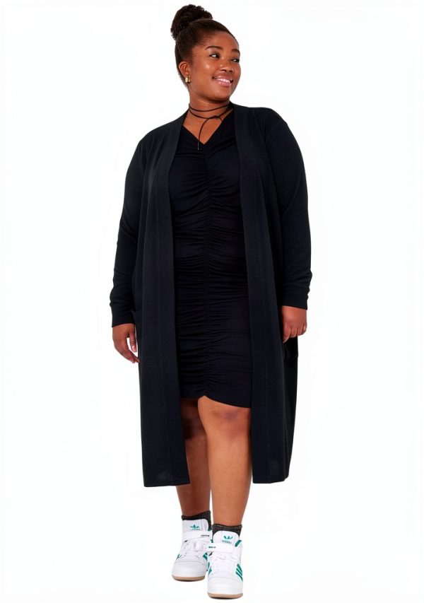 Cardigan Noisy May Femme Manches Longues Noir Gilet