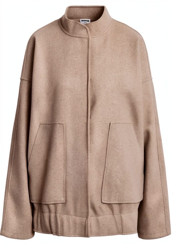 Veste femme NOISY MAY col haut oversize poches avant