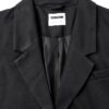 Blazer femme Bestseller polyester recyclé boutonnage noir-1
