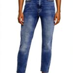 Jean Taille Haute Femme Coton Élasthanne Jambe Droite-0