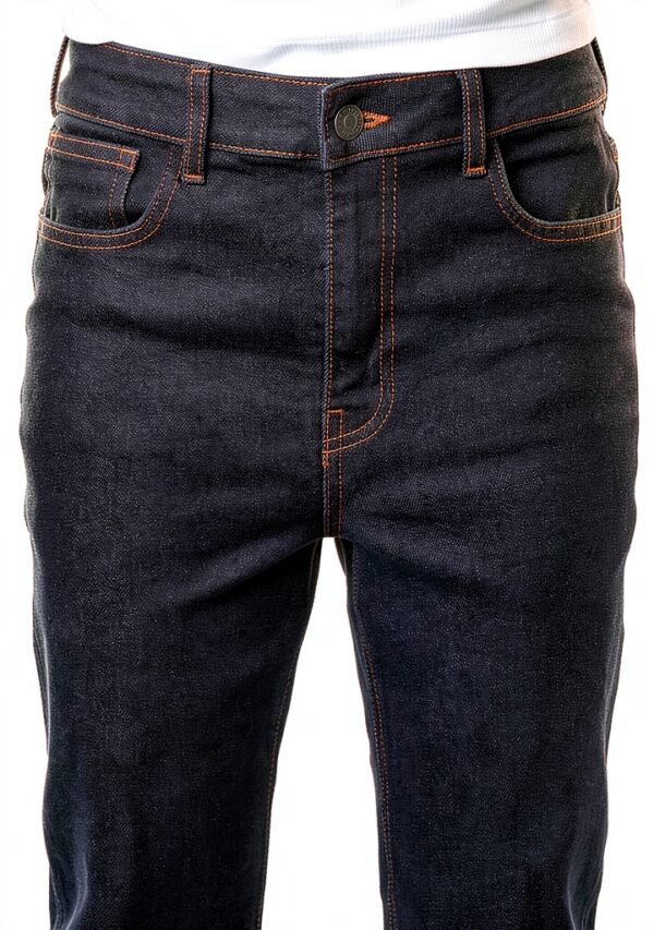 Jean femme Bestseller taille haute délavé bleu foncé-5