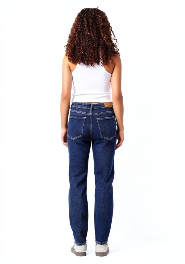 Bestseller Jeans Femme Bleu Coupe Droite Longueur Cheville-4