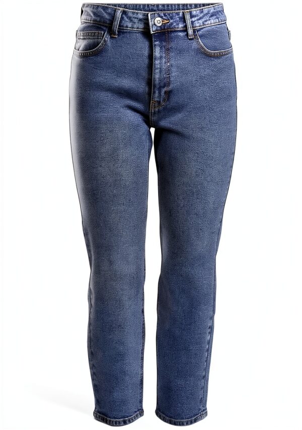 Bestseller Jean Femme Slim Fit Denim Bleu Taille Haute-0