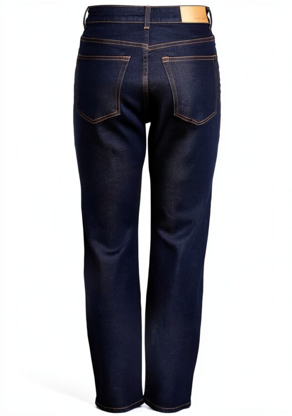 Jean femme Bestseller taille haute délavé bleu foncé-1