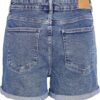 Bermuda Shorts Femme Bestseller Coton Slim Fit Bleu-2