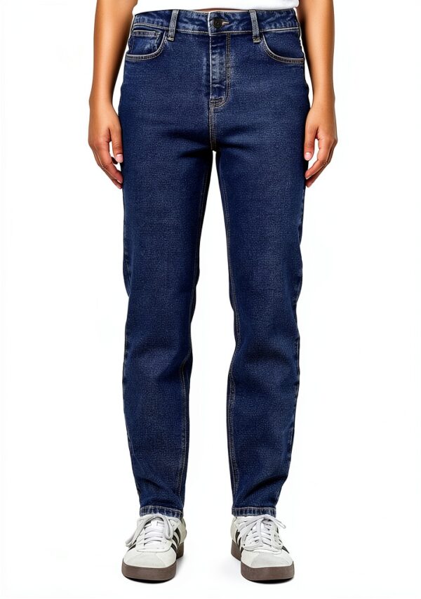 Bestseller Jeans Femme Bleu Coupe Droite Longueur Cheville-2