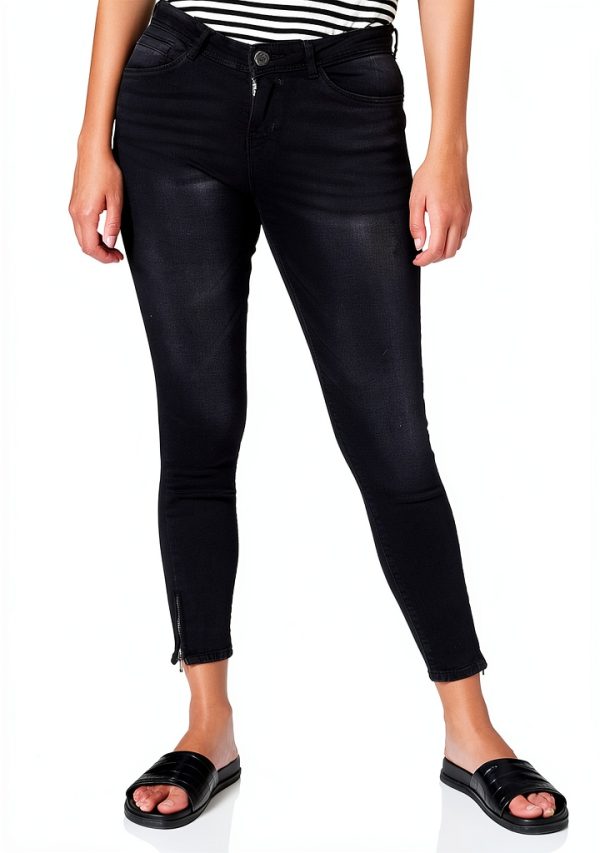 NOISY MAY Jeans Femme Skinny Taille Normale Denim