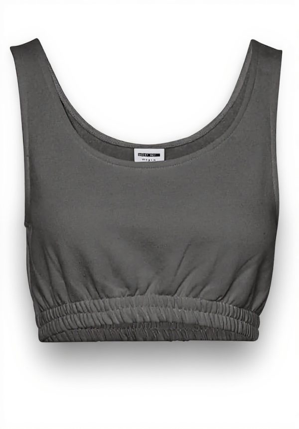 NOISY MAY Acia Asya Sports Bra Charcoal Gray XS Womens