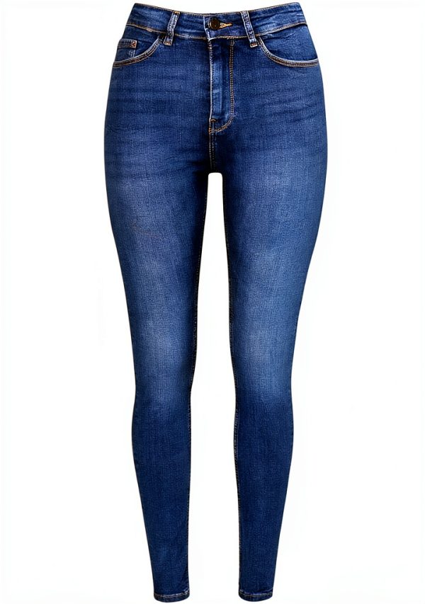 NOISY MAY Jean Stretch Femme Bleu Foncé Taille 28W 32L