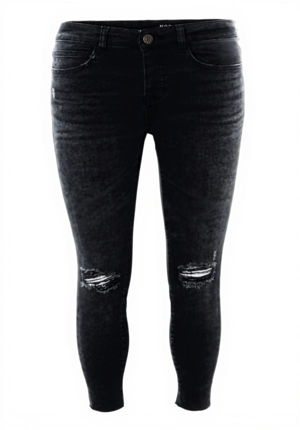 Jeans Femme NOISY MAY Décontracté Streetwear Noir Denim
