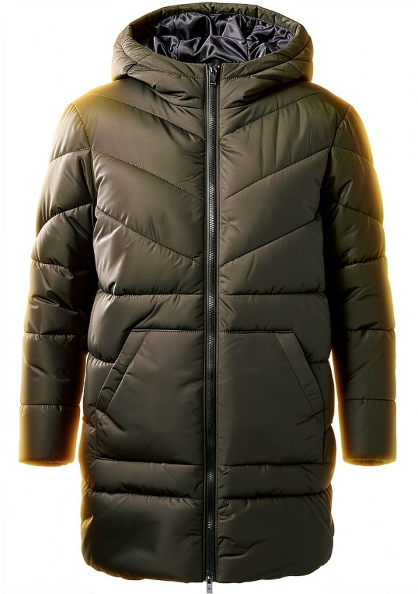 NOISY MAY Veste Longue Dalcon Femme Manteau hiver noir