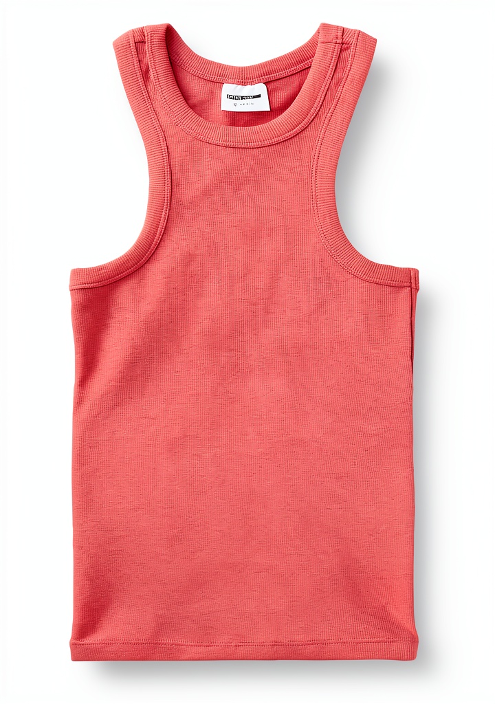 Femme portant le débardeur NOISY MAY en couleur Corail Sun Kissed