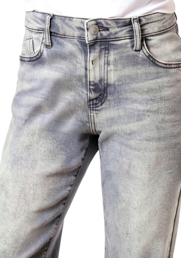 Jeans femme Bestseller coupe droite gris clair denim-7