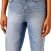 Jeans Bestseller Femme Forme Evasée Coton Extensible Bleu-6