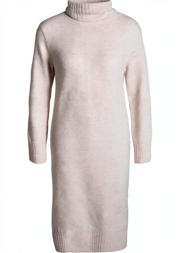 Robe tricot femme Bestseller col roulé polyester recyclé-1